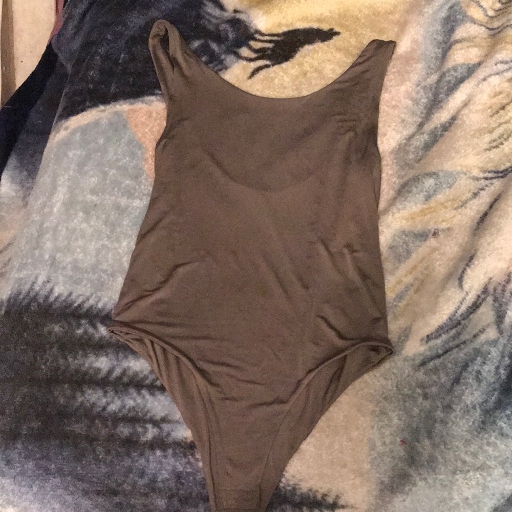 Olive green body suit